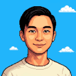 Pixel-art portrait of Dennis Chia
